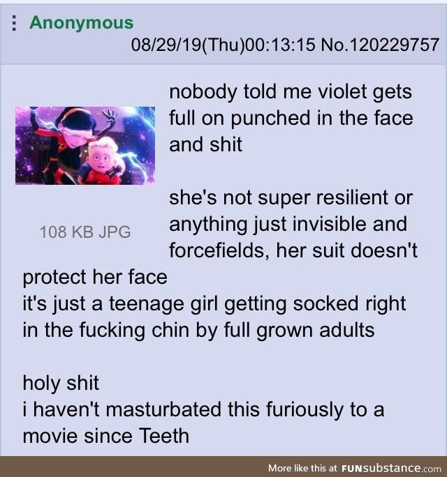 Anon likes the incredibles