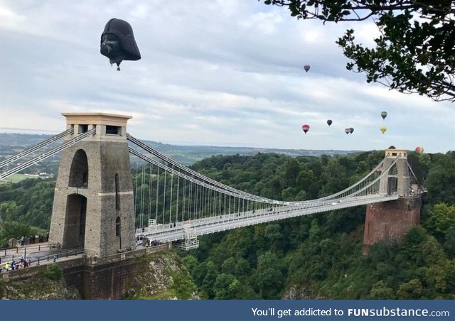 Darth Vader hot air balloon - Bristol International Balloon Fiesta