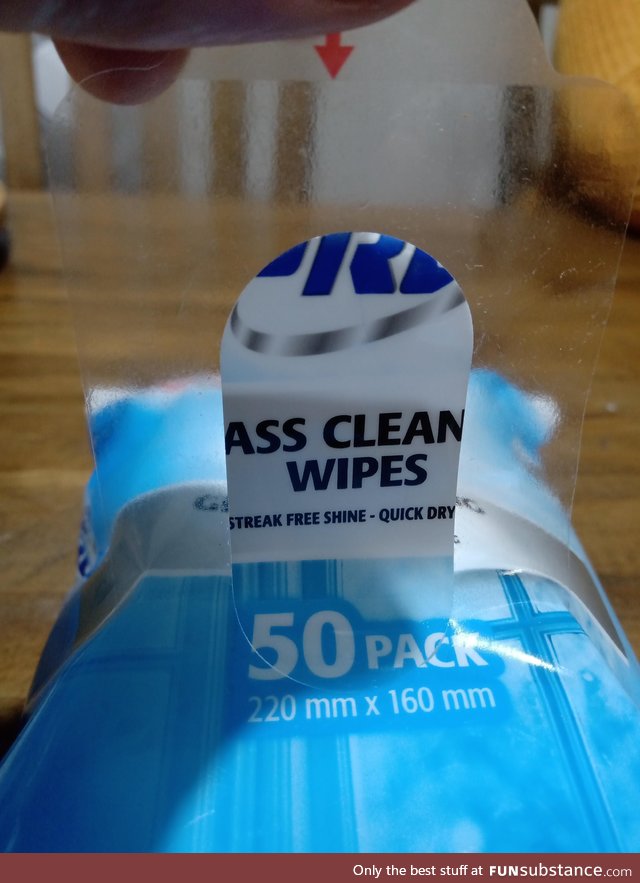 These ALDI Glass cleaning wipes