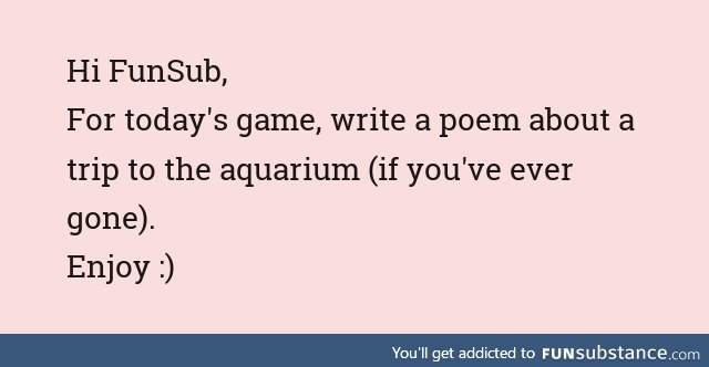 Fishy Fun Day #58: Poem Game Edition