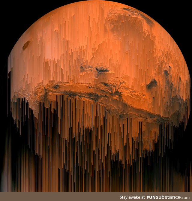 Photo processing glitch makes Mars look like it's melting