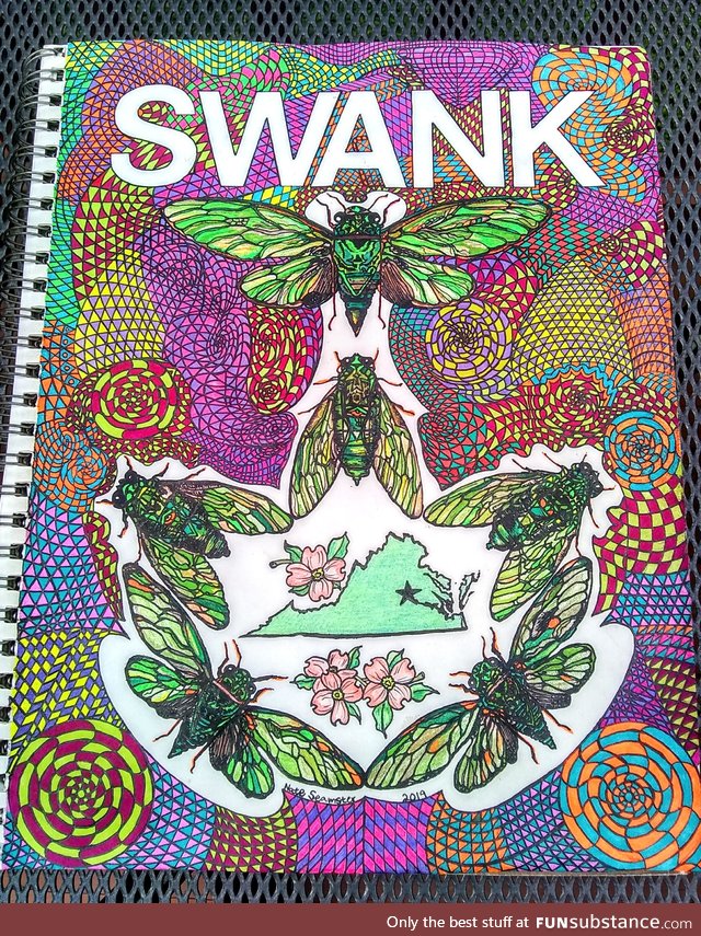 Recently finished this piece of freehand psychedelic art for an independent