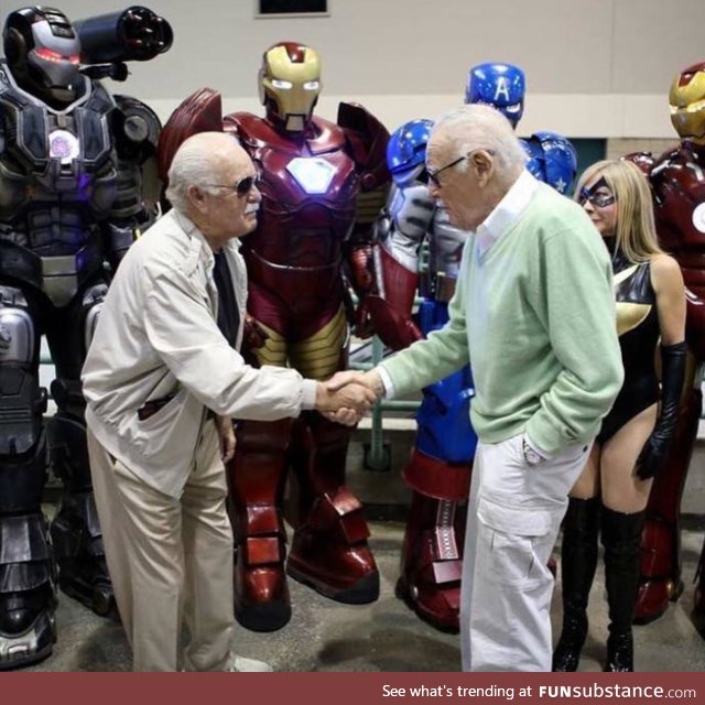 Stan Lee meeting Stan Lee