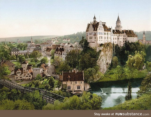 Castle of Sigmaringen, Germany, around 1900