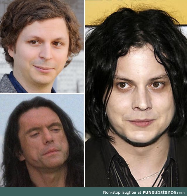 Jack White looks like Michael Cera dressed up as Tommy Wiseau