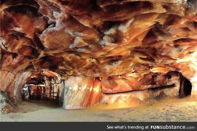 The inside of a Himalayan salt mine