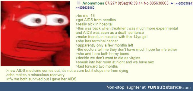 Anon has AIDS