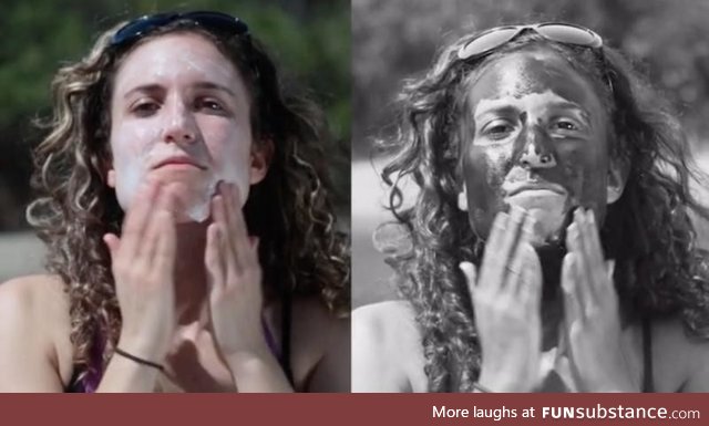 Sunscreen VS UV camera