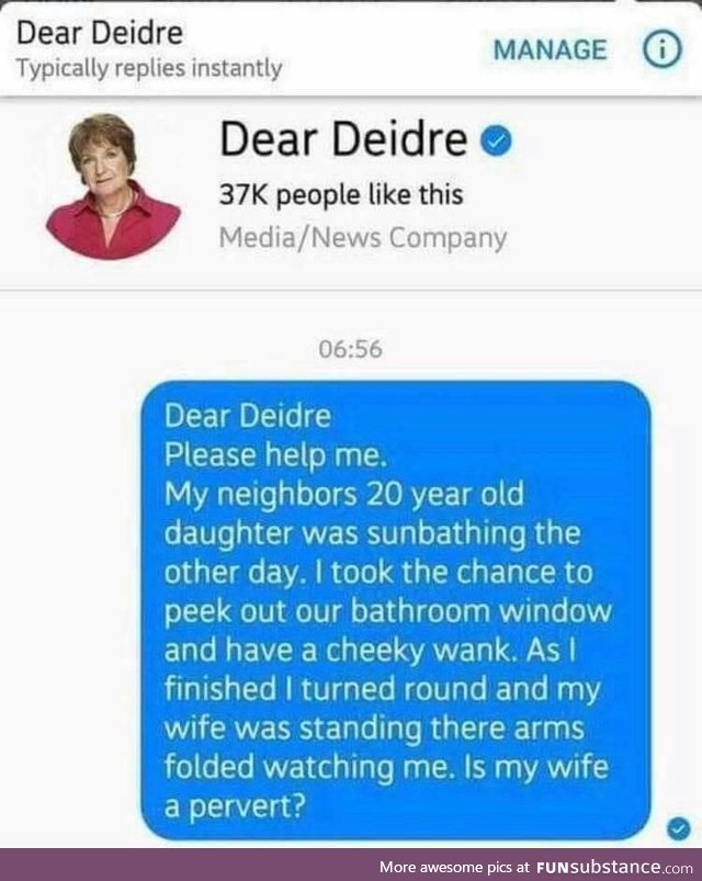 Dear diedre