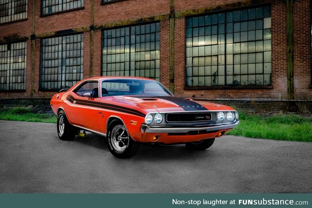 The 1970 Dodge Challenger I built with my dad