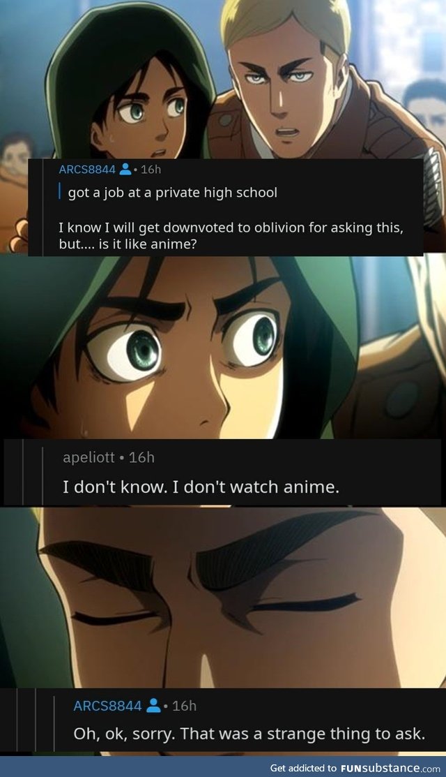 I don't watch anime