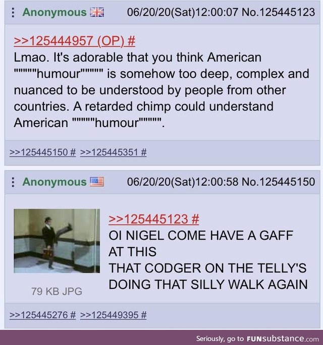 Anon discusses British humor