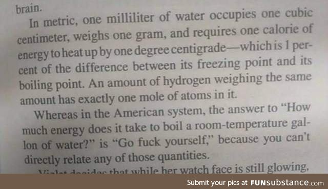 Metric vs standard