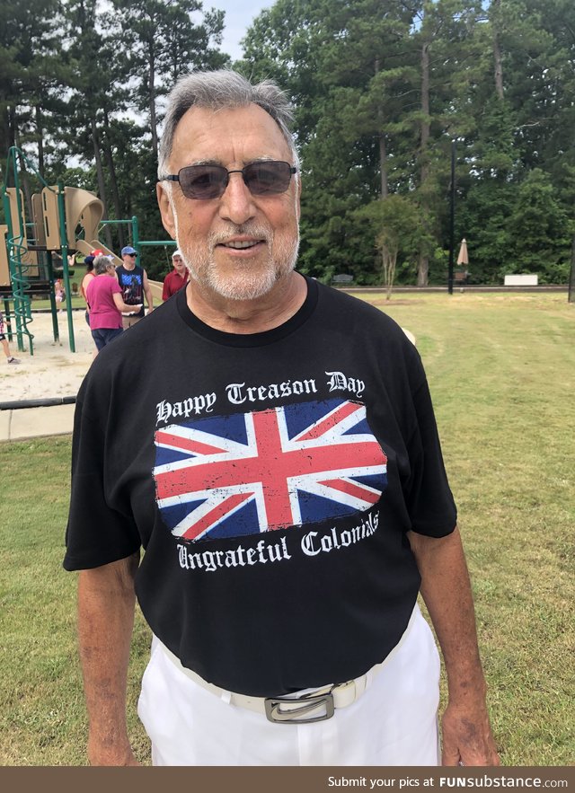 British Ex-Pat this morning at a parade