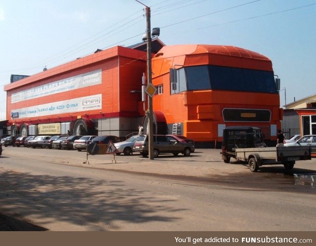 An auto part store in Russia