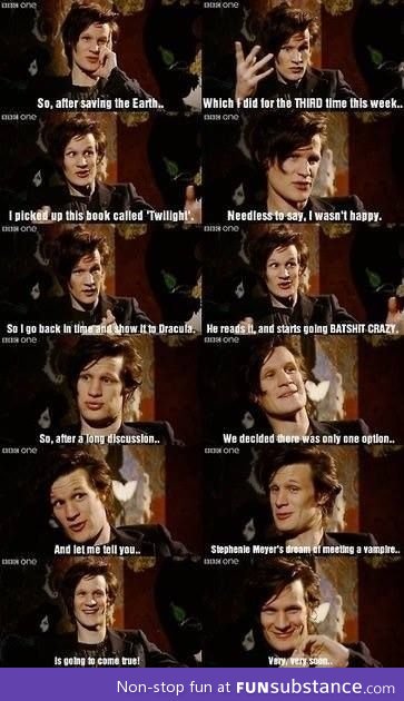 Matt Smith on twilight