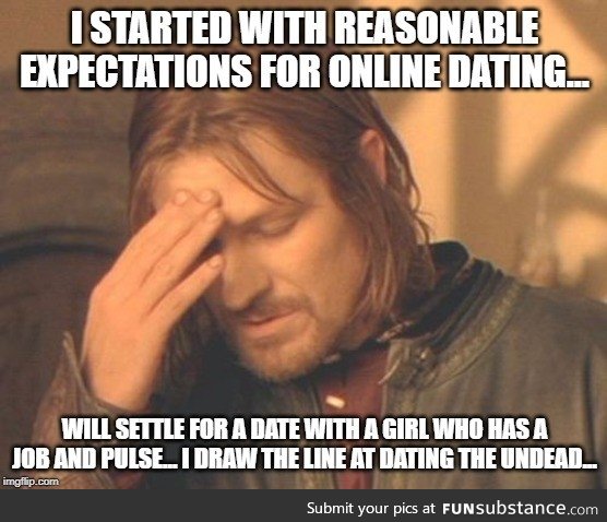 Online dating was supposed to be easier... Looking at you Plenty of Fish, OKCupid etc