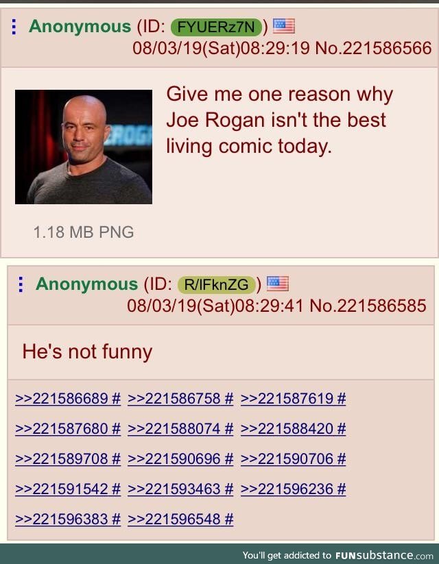 Anon asks about joe Rogan