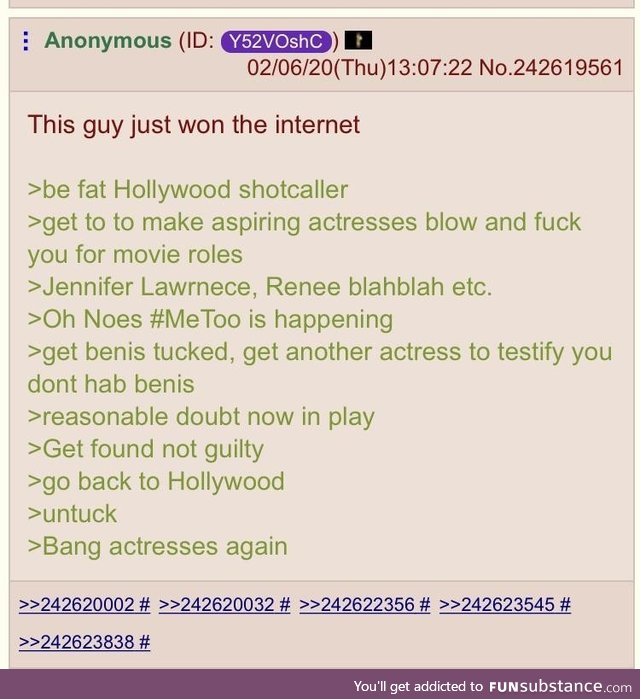 Anon’s take on the Weinstein is Trans Rumours