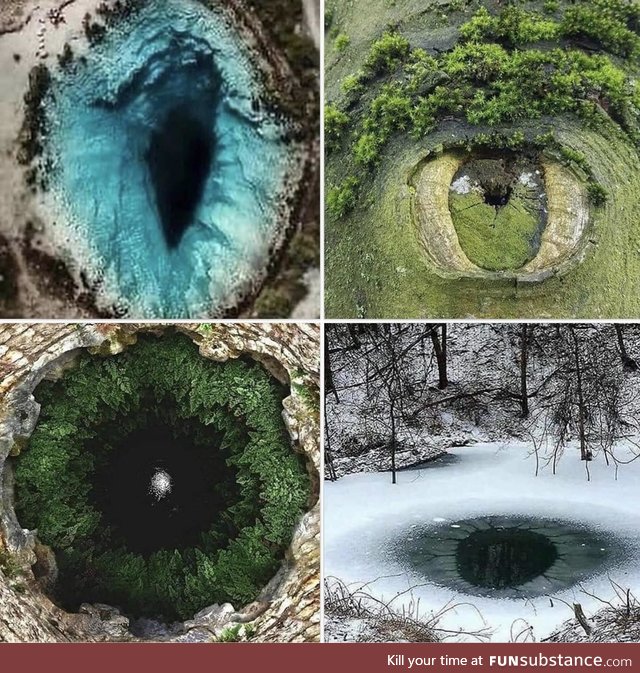 The sacred eyes of the earth