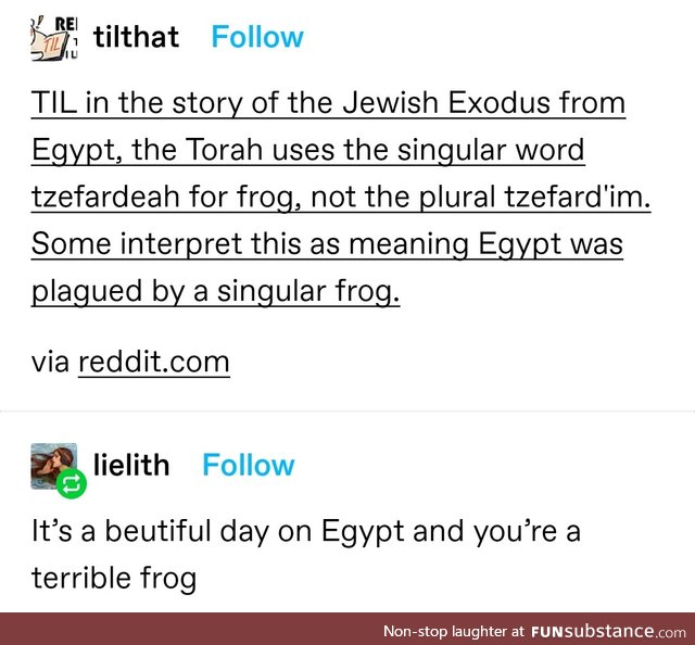 Speaking of frogs