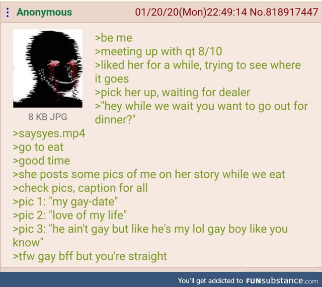 Anon gets fagzoned