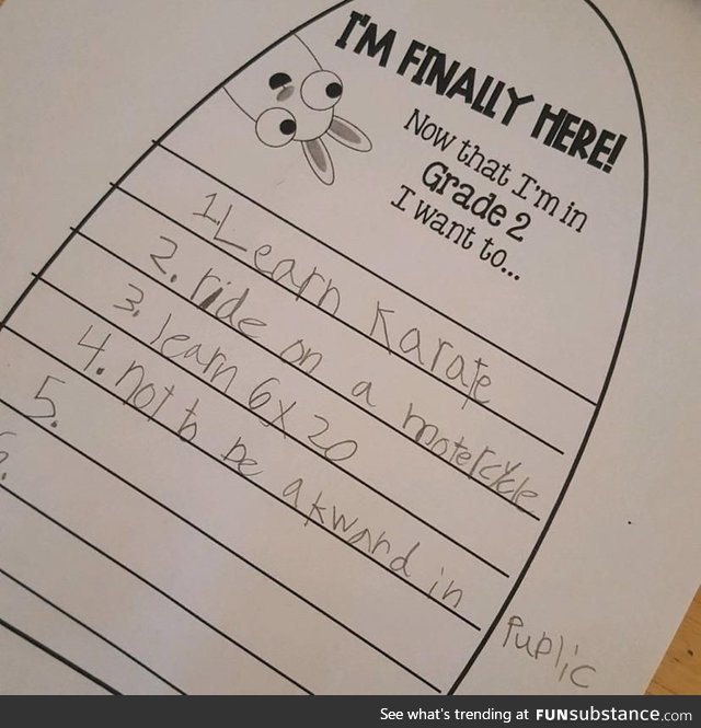 My friend’s daughter set some lofty goals