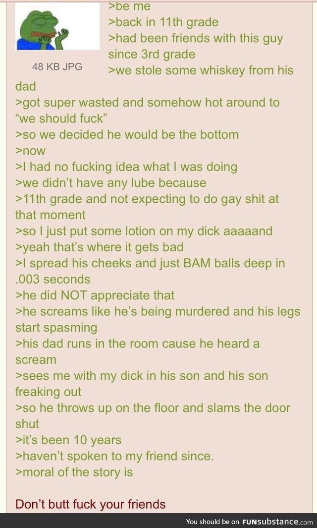 Anon says no homo