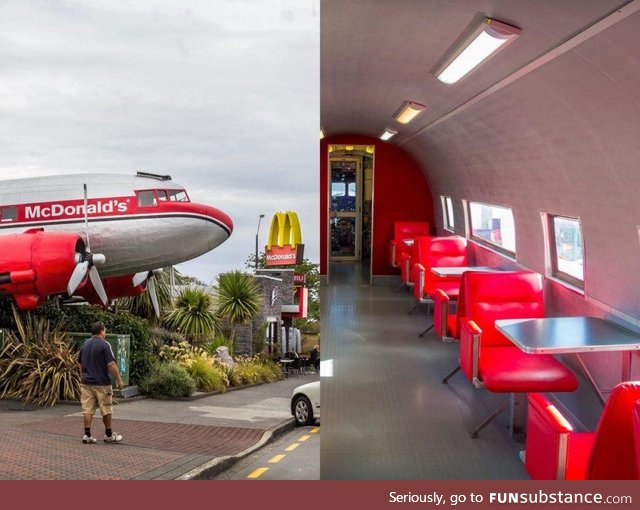 McDonald’s' in New Zealand are in old airplanes