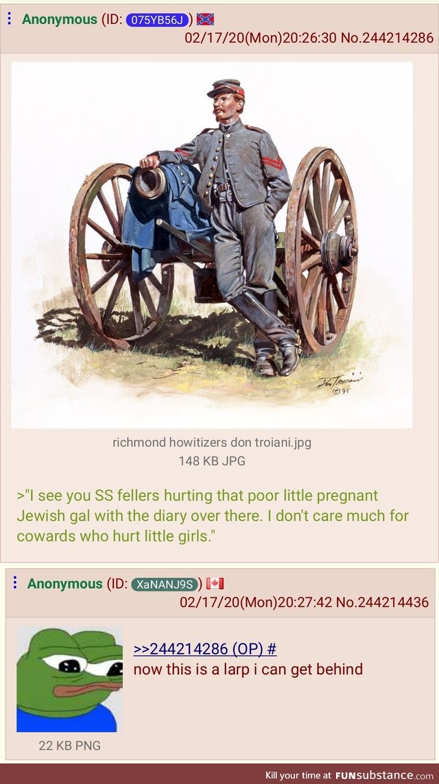 Confederate Anon saves Anne Frank