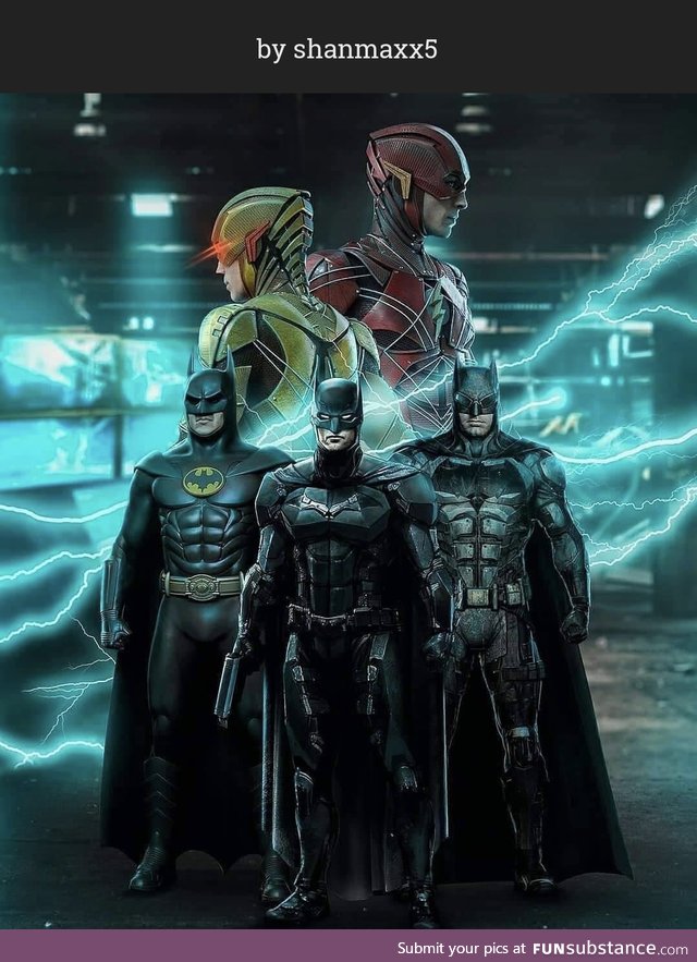 The Flash-Bat-Verse fan art