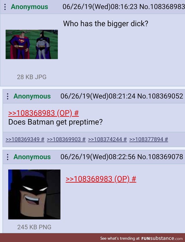 Anons discuss superheroes