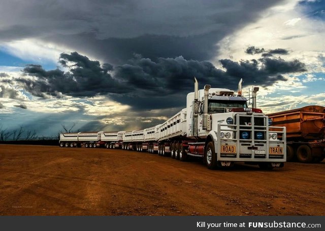 The mighty australian road train