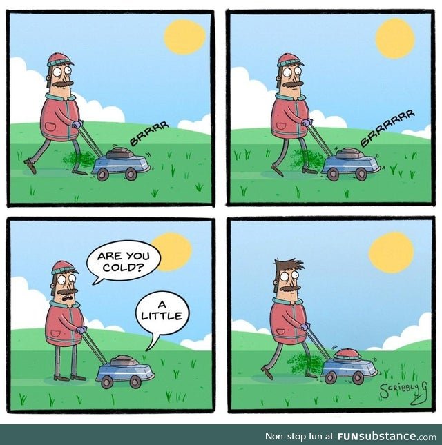 Ooh, so that's why lawn mowers make that odd sound