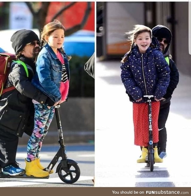 Peter Dinklage and his daughter