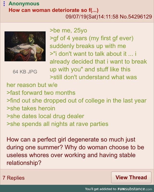 Anon's ex deteriorates