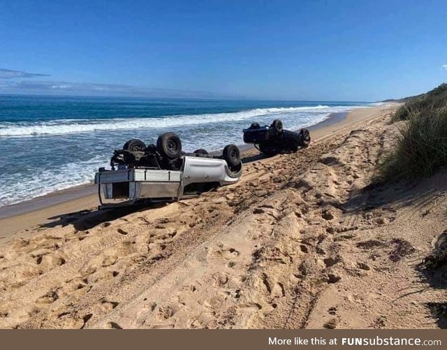 Look at these 4x4's sleeping in their natural habitat