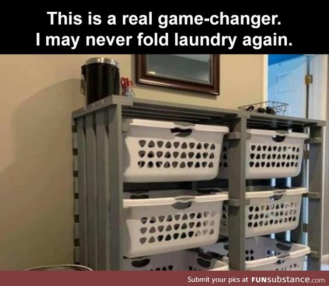 I may never fold laundry again