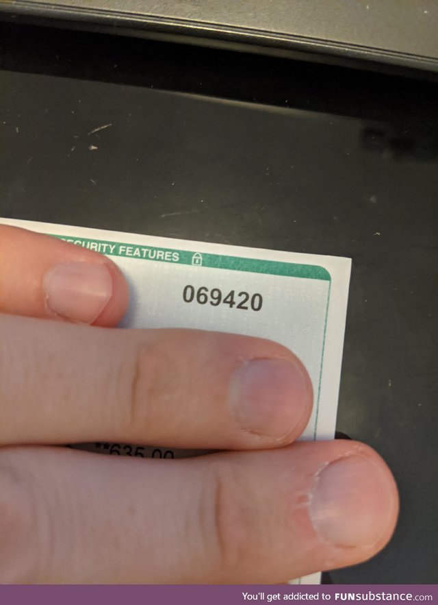 The perfect check number doesn't exi-