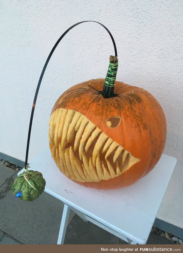 Anglerfish pumpkin