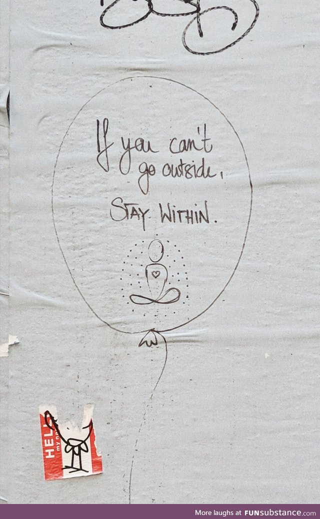 Wisdom from Wuppertal. Peace!