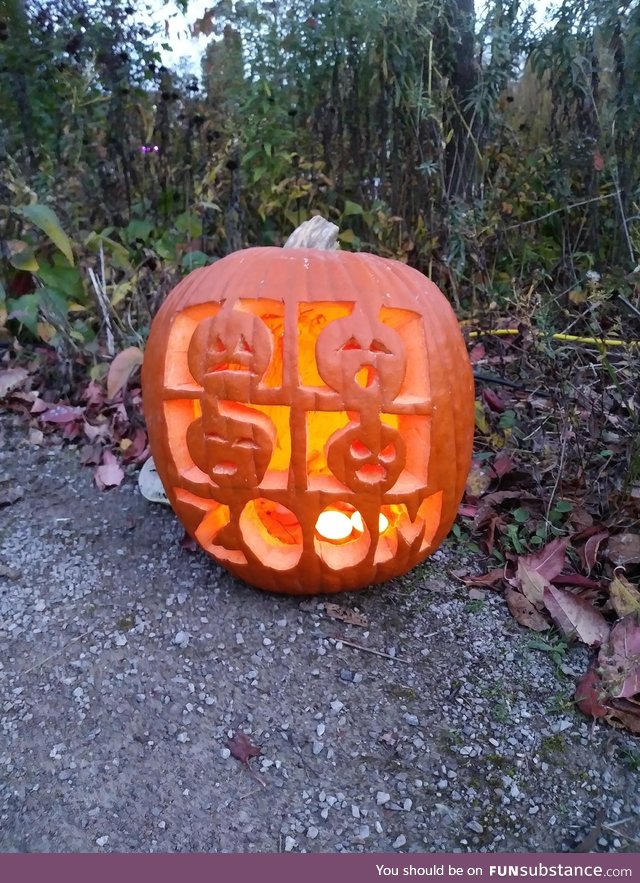 Halloween 2020... Jack o'lantern zoom meeting