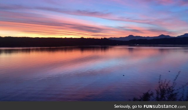 A beautiful sunset in Bainbridge Island, WA