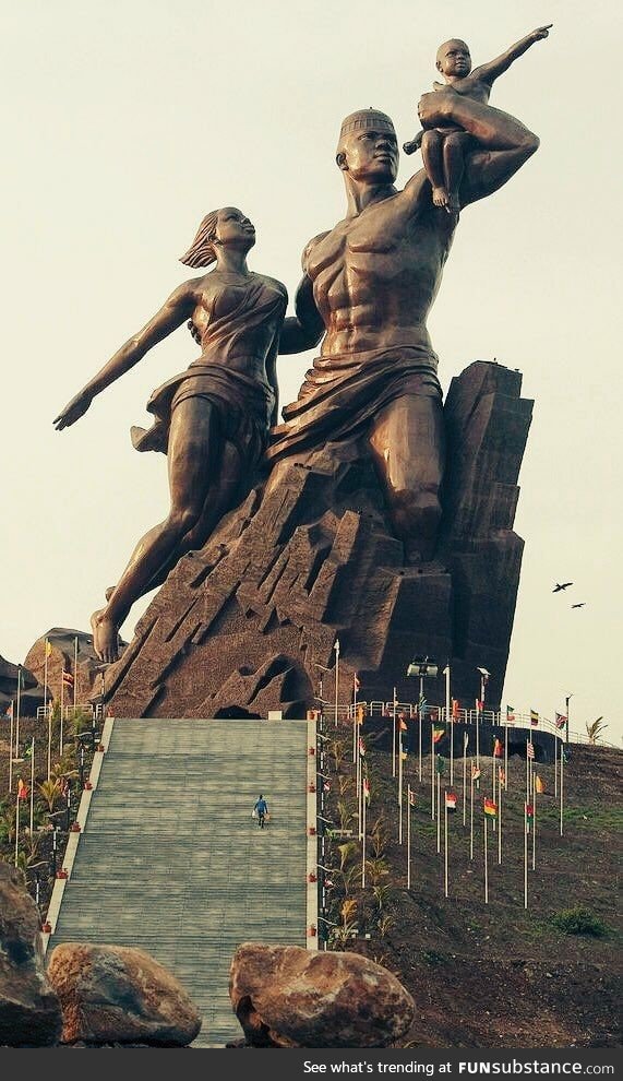 African Renaissance Monument in Dakar, Senegal