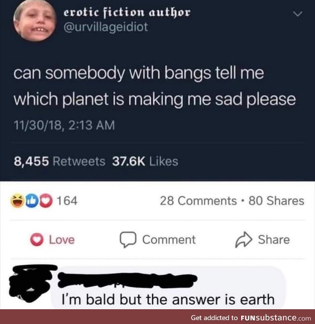 It's always earth