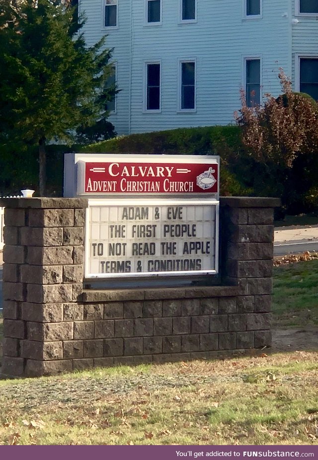 Spotted at a local church