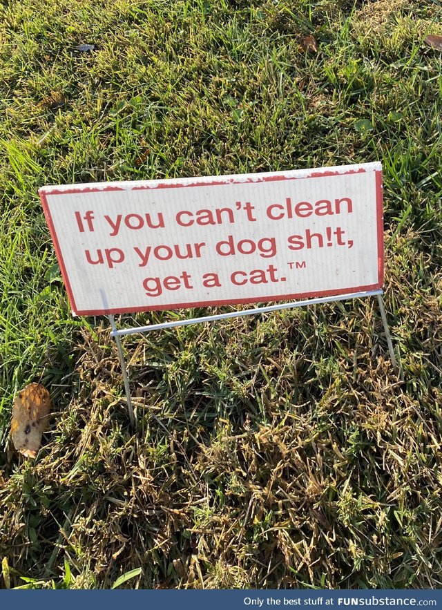 Saw this on my neighbors yard