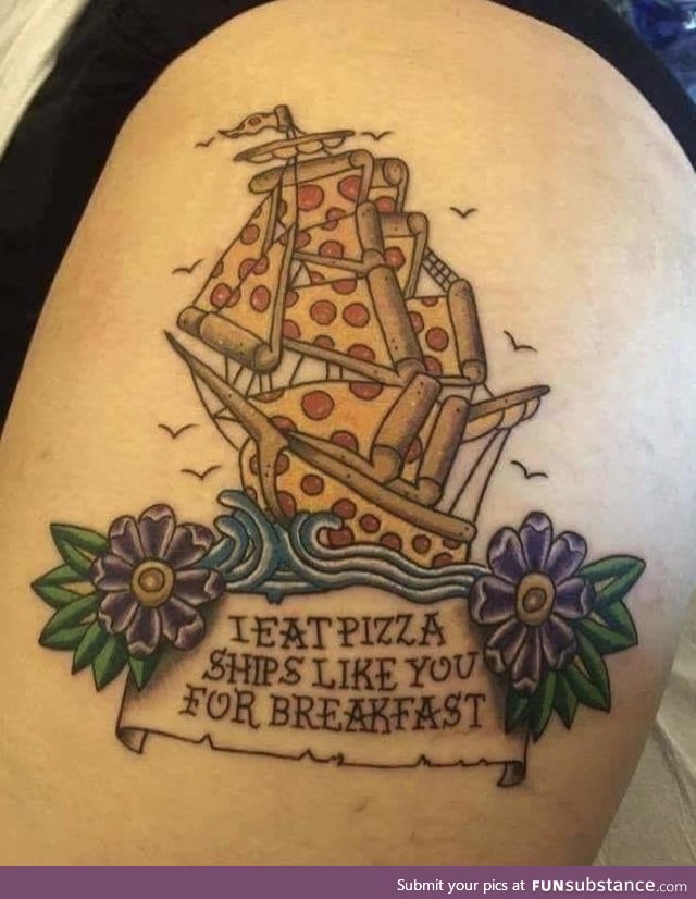 Pizza ship like you for breakfast