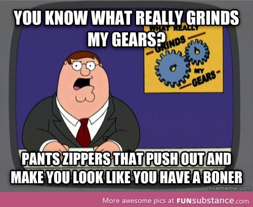 Scumbag pants zippers