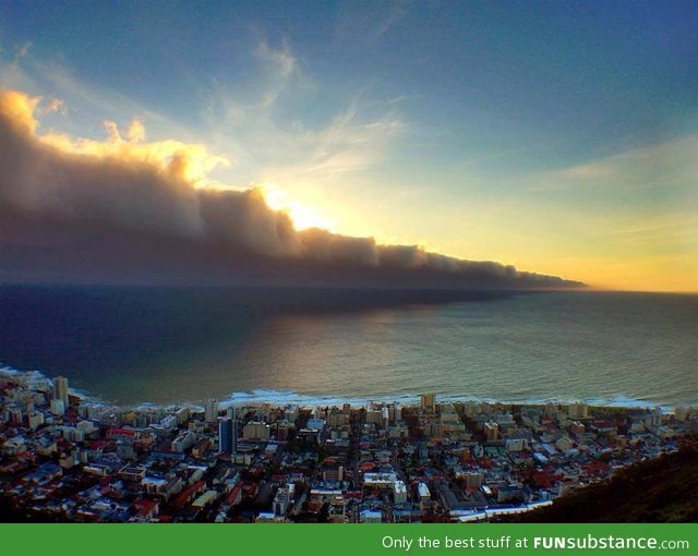 Cold front approaching cape town